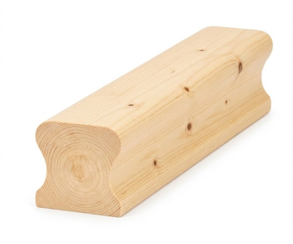 Ungrooved Pine THR Handrail For Bracket Glass